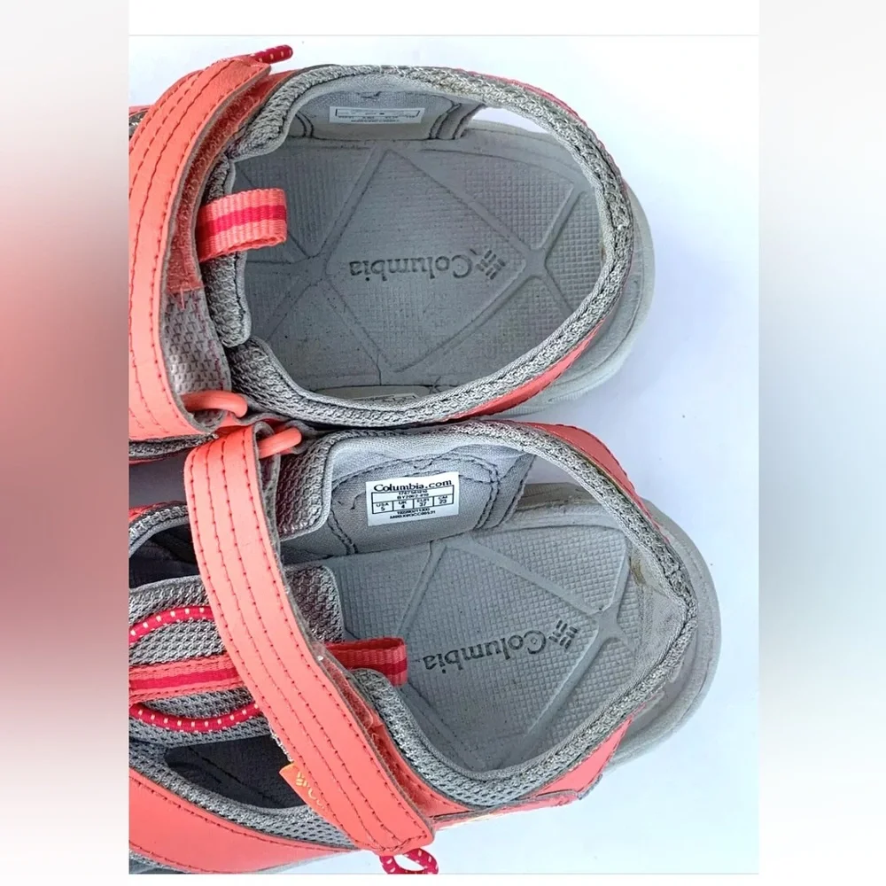 Columbia Techsun Wave Sandals Girls Size 5 Youth Trail Hiking Water Sport Pink